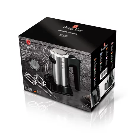 Berlinger Haus Kézi Mixer Állvánnyal BH-9368 Black Silver