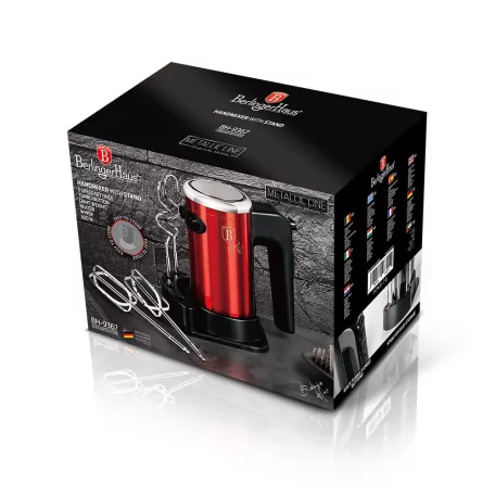 Berlinger Haus Kézi Mixer Állvánnyal  BH-9367 Burgundy