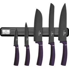  Berlinger Haus Késkészlet Mágneses Tartóval 6 Részes BH-2681 Purple