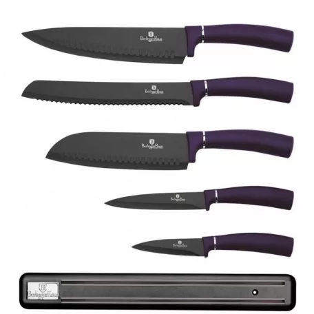 Berlinger Haus Késkészlet Mágneses Tartóval 6 Részes BH-2681 Purple