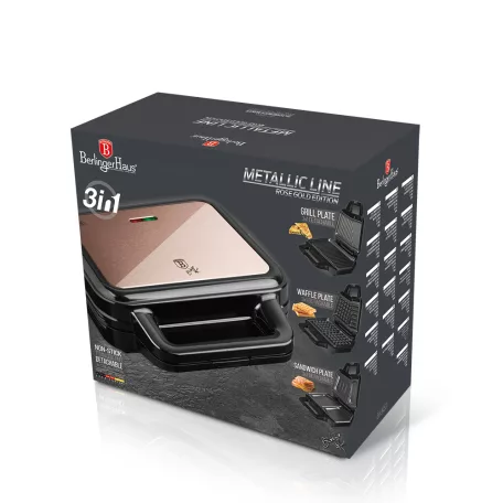 Berlinger Haus Szendvicssütő 3in1 BH-9453 Rose Gold
