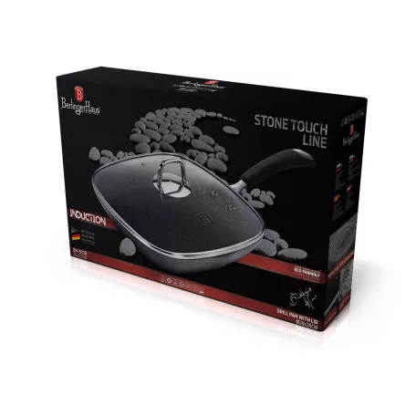 Berlinger Haus Grill Serpenyő Fedővel 28 cm BH-6108 Stone Touch