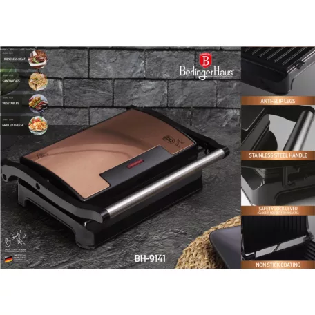 Berlinger Haus Elektromos Grillsütő BH-9141 Rose Gold