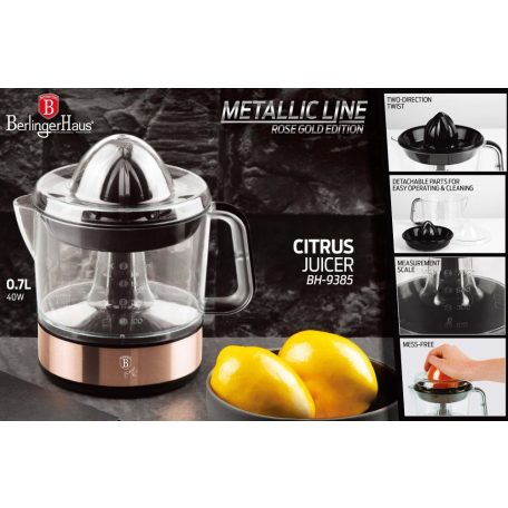 Berlinger Haus Elektromos Citromfacsaró Rose Gold 