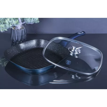 Berlinger Haus Grill Serpenyő Fedővel 28 cm BH-7028 Aquamarine
