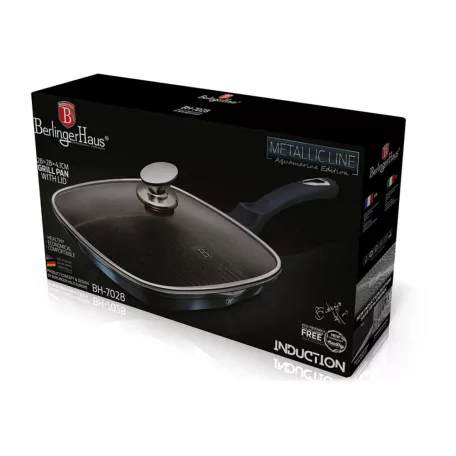 Berlinger Haus Grill Serpenyő Fedővel 28 cm BH-7028 Aquamarine