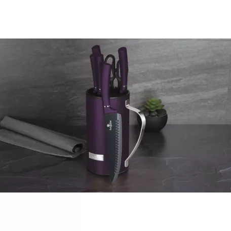 Berlinger Haus Késkészlet Állvánnyal 7 Részes BH-2584 Purple