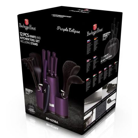 Berlinger Haus Kés és Konyhai Eszközkészlet 12 Részes BH-6258A Purple