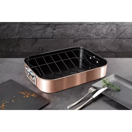 Berlinger Haus Tepsi Kiemelőráccsal 41,5x32x7,5 cm BH-7845 Rose Gold