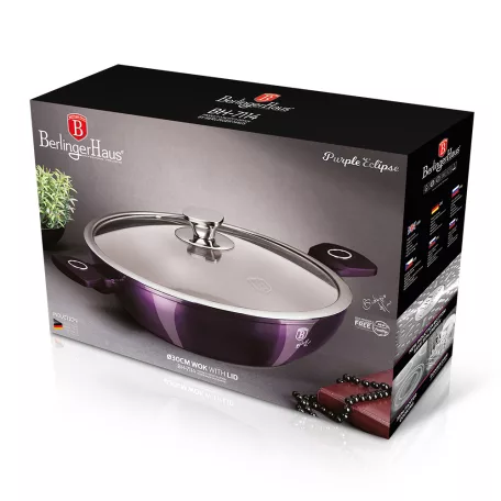 Berlinger Haus Wok+Fedő 30 Cm BH-7114 Purple 