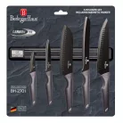 Berlinger Haus Késkészlet Mágneses Akasztóval 6 Részes BH-2701 Carbon Pro