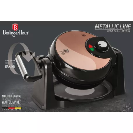 Berlinger Haus Gofrisütő Forgatható BH-9451 Rose Gold