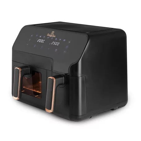 Berlinger Haus Forrólevegős AirFryer Sütő 5,5 L+3,5 L BH-9467 Black Rose 