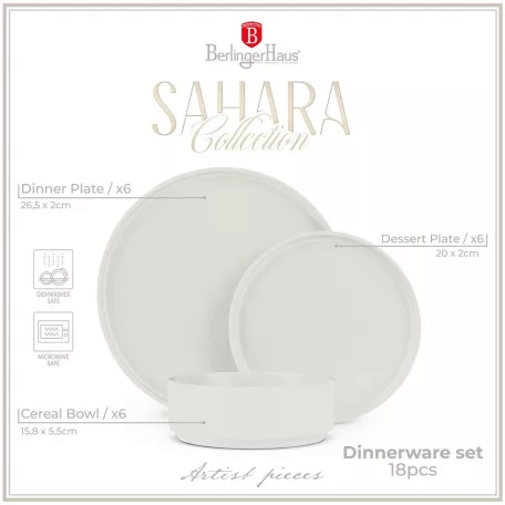 Berlinger Haus Étkészlet 18 részes BH-10005 Sahara 