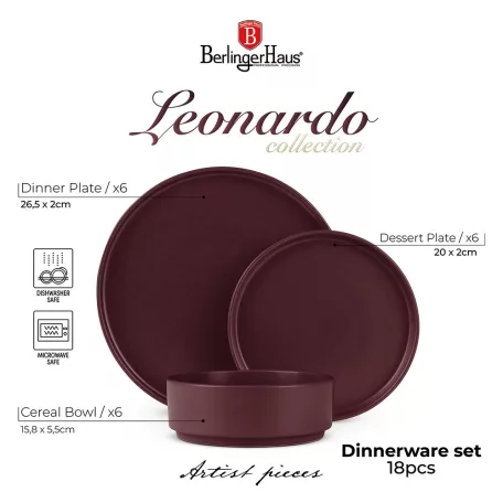 Berlinger Haus Étkészlet 18 részes BH-10007 Leonardo