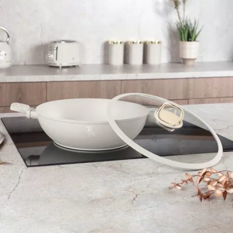 Berlinger Haus Wok Fedővel 30 Cm BH-8065 Sahara 