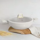 Berlinger Haus Wok Fedővel 30 Cm BH-8065 Sahara 