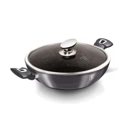 Berlinger Haus Wok Fedővel 30 cm BH-7111 Carbon Pro