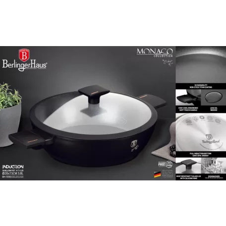 Berlinger Haus Alacsony Lábas+Fedő 28 Cm BH-7090 Monaco 