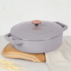  Berlinger Haus Alacsony Öntöttvas Lábas 26 Cm BH-6527 Taupe 
