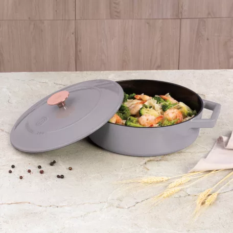 Berlinger Haus Alacsony Öntöttvas Lábas 26 Cm BH-6527 Taupe 