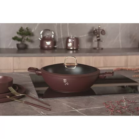 Berlinger Haus Wok+Fedő 30 Cm BH-8035 Leonardo 