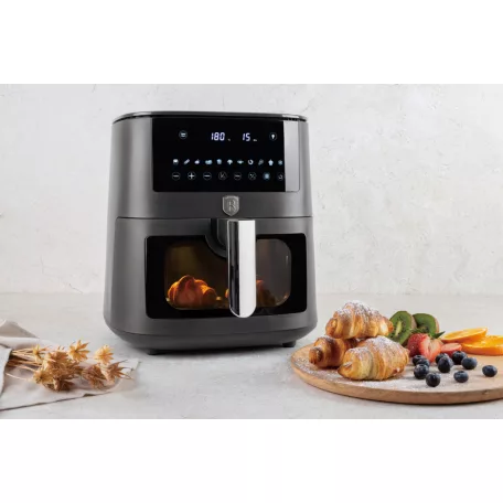 Berlinger Haus Forrólevegős AirFryer Sütő 8 L BH-9609 Antracit