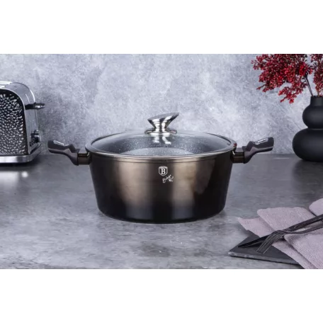 Berlinger Haus Lábas+Fedő 28 Cm BH-6606 Shiny Black 