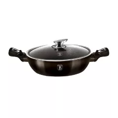   Berlinger Haus Alacsony Lábas+Fedő 24 Cm BH-6608 Shiny Black 