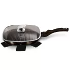Berlinger Haus Grill Serpenyő+Fedő 28 Cm BH-6612 Shiny Black 