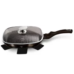   Berlinger Haus Grill Serpenyő+Fedő 28 Cm BH-6612 Shiny Black 