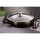 Berlinger Haus Wok+Fedő 30 Cm BH-7115 Shiny Black 