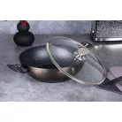 Berlinger Haus Wok+Fedő 30 Cm BH-7115 Shiny Black 
