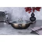 Berlinger Haus Wok+Fedő 30 Cm BH-7115 Shiny Black 