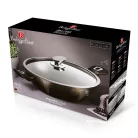 Berlinger Haus Wok+Fedő 30 Cm BH-7115 Shiny Black 