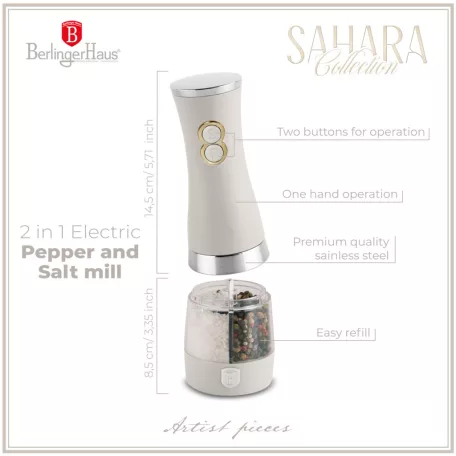 Berlinger Haus Elektromos Só- és Borsszóró BH-9645 Sahara