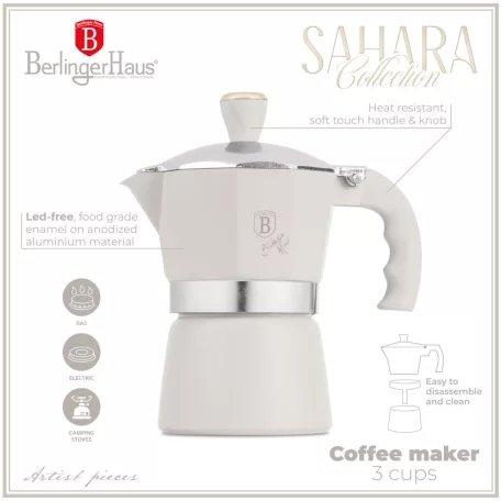 Berlinger Haus Kávéfőző 3 Személyes BH-8571 Sahara