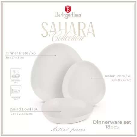 Berlinger Haus Étkészlet 18 Részes BH-10020 Sahara 