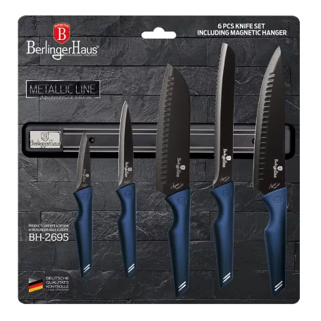 Berlinger Haus Késkészlet 6 részes Mágneses Akasztóval BH-2695 Aquamarine