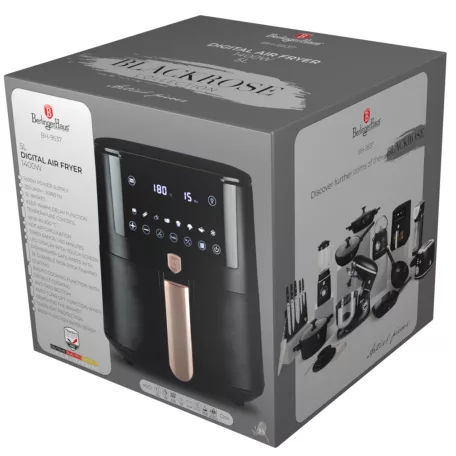 Berlinger Haus Forrólevegős AirFryer Sütő 5 L BH-9537 Black Rose 