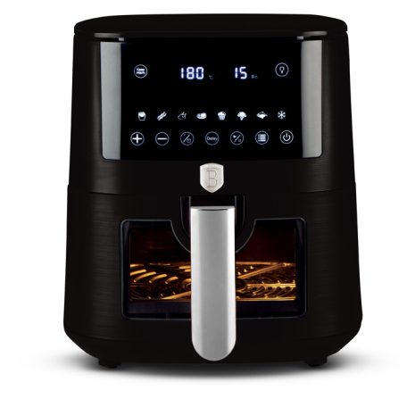 Berlinger Haus Forrólevegős AirFryer Sütő 5 L BH-9557 Matte Black 