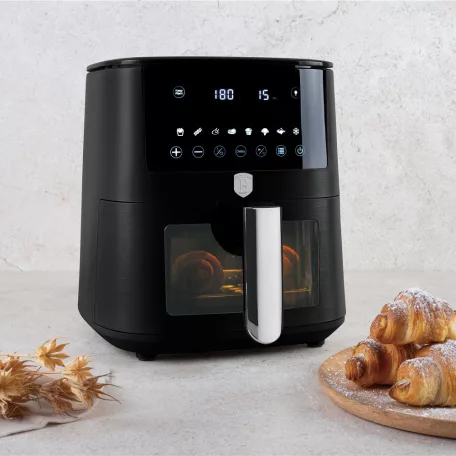 Berlinger Haus Forrólevegős AirFryer Sütő 5 L BH-9557 Matte Black 