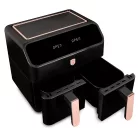 Berlinger Haus Forrólevegős AirFryer Sütő Dupla Kosárral 4 L+4 L BH-9659 Black Rose