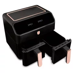   Berlinger Haus Forrólevegős AirFryer Sütő Dupla Kosárral 4 L+4 L BH-9659 Black Rose