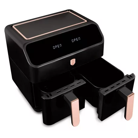 Berlinger Haus Forrólevegős AirFryer Sütő Dupla Kosárral 4 L+4 L BH-9659 Black Rose