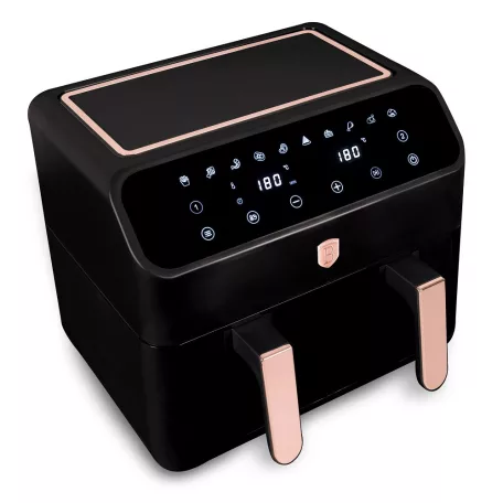 Berlinger Haus Forrólevegős AirFryer Sütő Dupla Kosárral 4 L+4 L BH-9659 Black Rose
