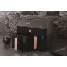 Berlinger Haus Forrólevegős AirFryer Sütő Dupla Kosárral 4 L+4 L BH-9659 Black Rose