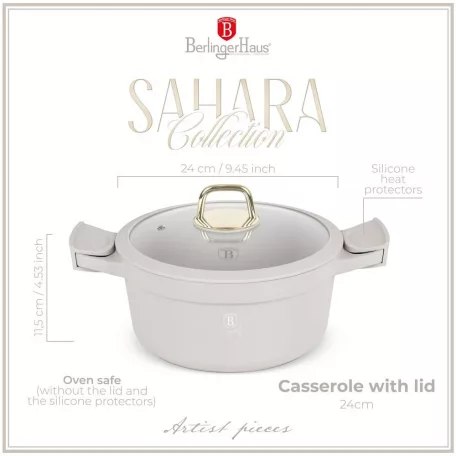 Berlinger Haus Lábas+Fedő 24 cm BH-7787 Sahara