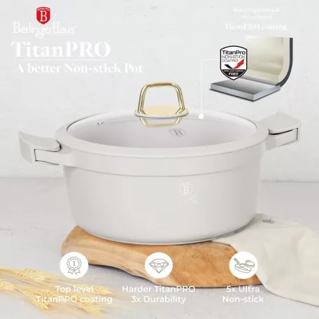 Berlinger Haus Lábas+Fedő 28 cm BH-7788 Sahara
