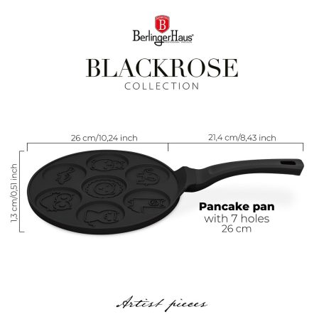 Berlinger Haus Palacsintasütő 26 cm 7 adagos BH-7799 Black Rose